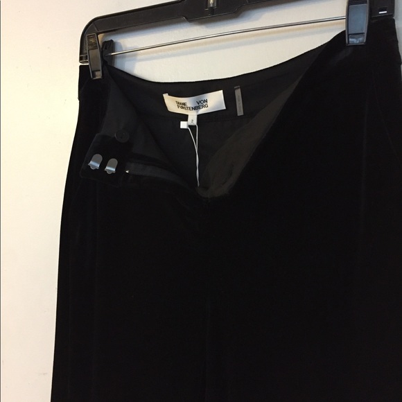 DVF Genesis Velvet Trousers - Picture 5 of 9